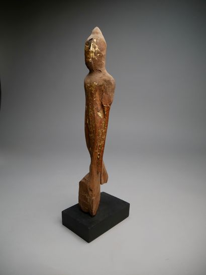 Statue de Bouddha, Birmanie, Bois, feuille...