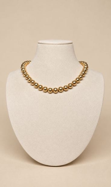 Collier en or jaune (750 millièmes) à mailles...