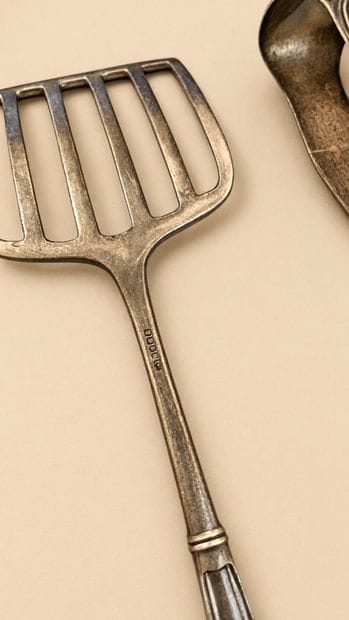 Pince à sucre en argent 925 millièmes) à...