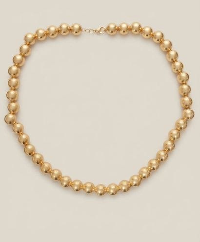 Collier en or jaune (750 millièmes) à mailles...