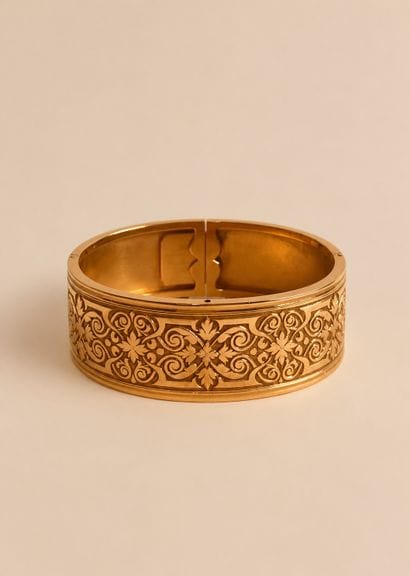 Bracelet jonc en or rose (750 millièmes)...