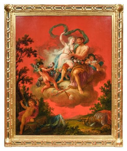Attributed to Luca AUGER (1685 - 1765) 
The...
