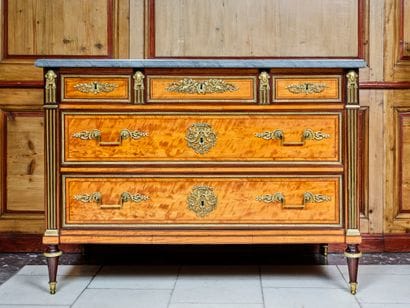 Rectangular chest of drawers with lemon and...
