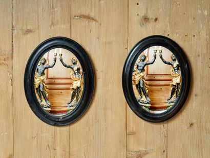 Pair of oval 