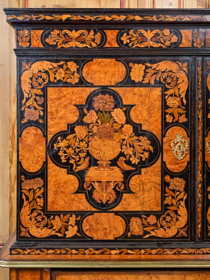 Large double veneer body. The front is decorated...