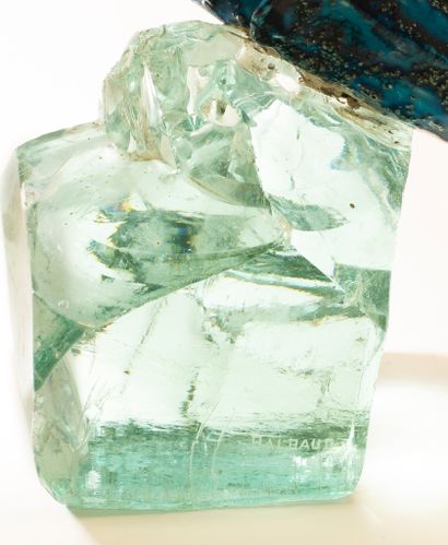 P.R. BALBAUD (20th century)
Trout. Blue-glazed...