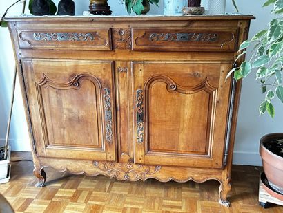 set of furniture including : 
- two rustic...