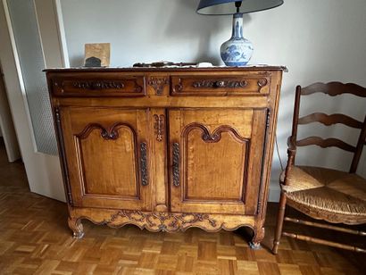 set of furniture including : 
- two rustic...