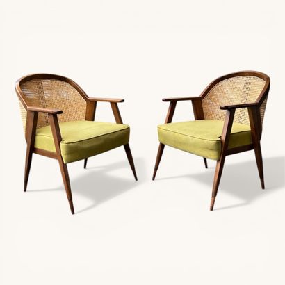 In the Roche-Bobois Weg style
Pair of wooden...