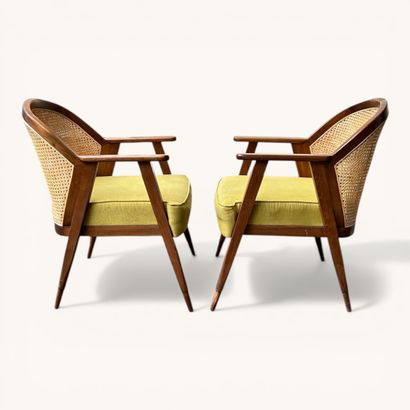 In the Roche-Bobois Weg style
Pair of wooden...