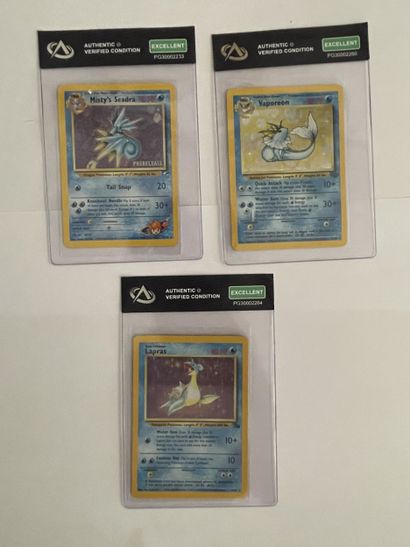 Ensemble de trois CARTES rares 2e edition...