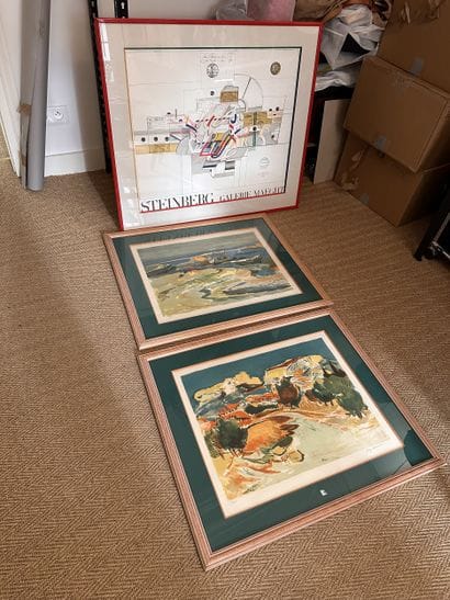 Roger WORMS (1907-1980), 2 LITHOGRAPHIES:...