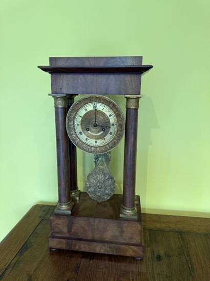 Mahogany and mahogany veneer portico HANGER,...