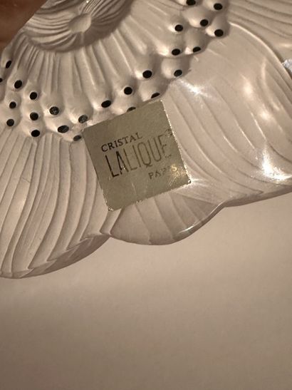 LALIQUE FRANCE, FLEUR anémone en cristal...