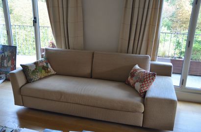 Modern work
Three-seater sofa, wood frame,...