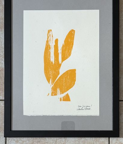 Sébastien TOURET (né en 1950) : L'ANGE ORANGE,...