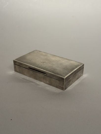 925° English silver box. Wooden interior....