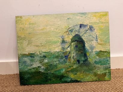 Ecole FRANCAISE du XXe siècle : PAYSAGE AU...