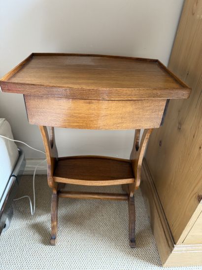 CHIFFONNIERE in natural wood, the long sides...
