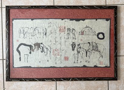 Chimeddorj SHAGDARJAV (né en 1954) :
CHEVAUX,...
