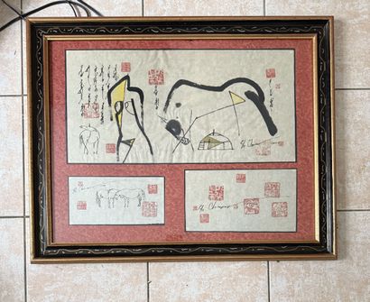 Chimeddorj SHAGDARJAV (né en 1954) :
TAUROMACHIE.
COUPLE...