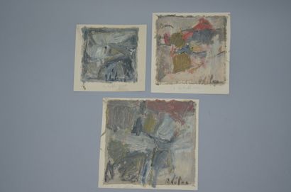Georges ADILON (1928-2009)
Set of three works:...