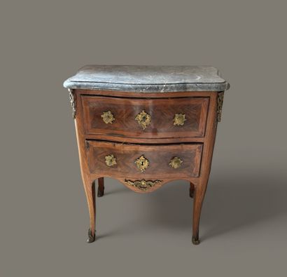 Small COMMODE in violet-wood and rosewood...