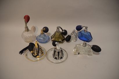 Set of eight antique and modern VAPORIZERS....