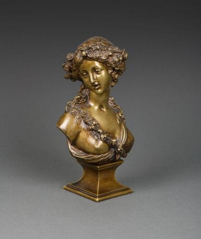 Jacques MARIN (1877-1950)
Bust of Flore
Bronze...