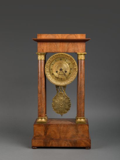 Mahogany and mahogany veneer portico HANGER,...