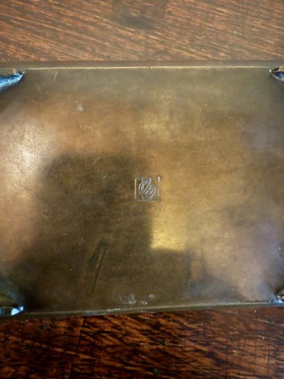 Small POCKET VACUUM in bronze with brown...