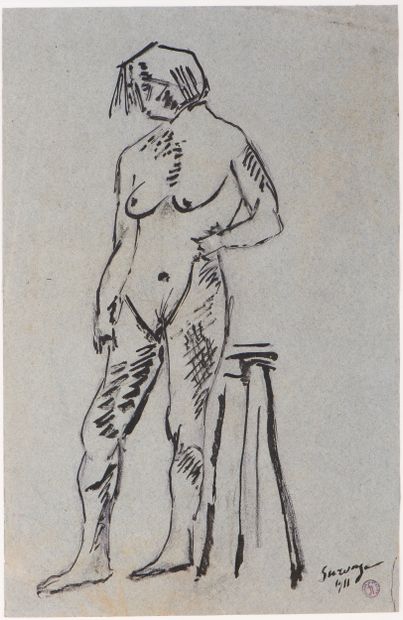 Léopold SURVAGE (1879-1968)
Standing Nude,...