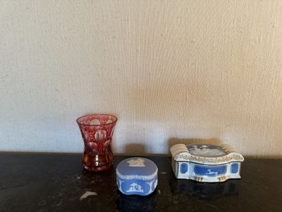 Set of BIBELOTS including: Limoges porcelain...