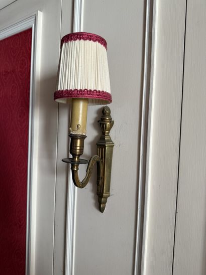 Suite of four cast bronze APPLIQUES with...