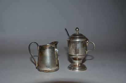 Set in silver 925/°° comprising: Louis XVI...