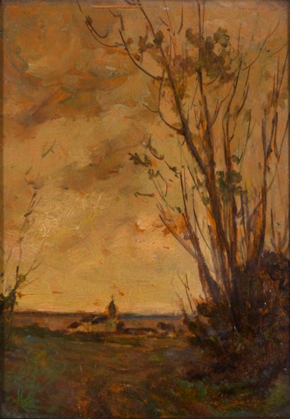 Edmond VAN COPPENOLLE (1846-1914)
Twilight...