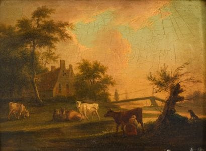 Dutch school circa 1800,
