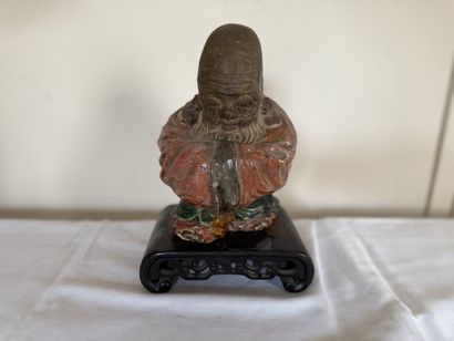 Partially polychrome-glazed terra cotta STATUTE...
