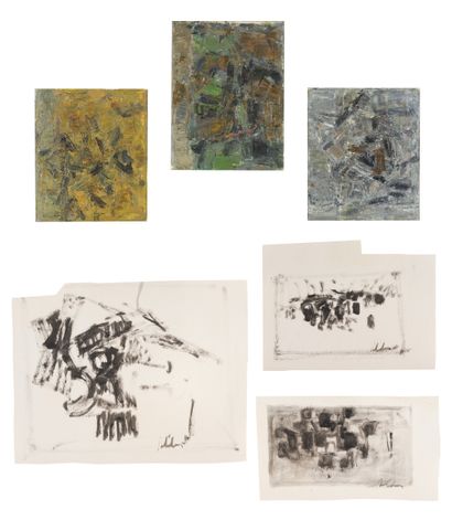 Georges ADILON (1928-2009), 
Set of three...