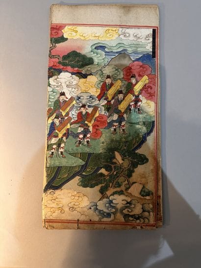 CHINA - 18th century
Fragment of an album...