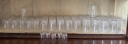 BACCARAT 
PART OF A GLASS SERVICE in crystal,...