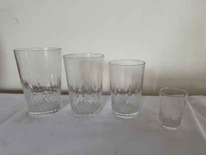 BACCARAT 
PART OF A GLASS SERVICE in crystal,...
