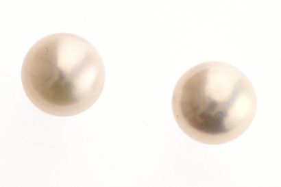 Paire de boucles d'oreilles 
en argent et...