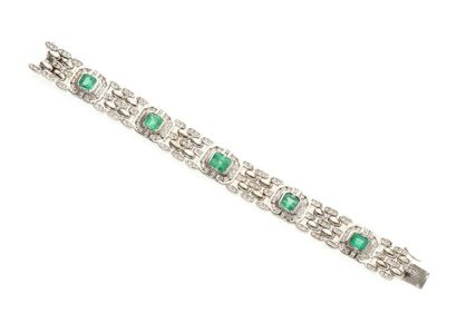 Important Bracelet
en or gris 18k 750°/°°...