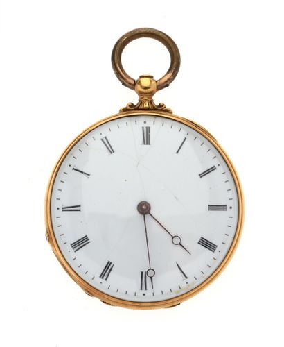 Soap box watch 
in 18K yellow gold 750/°°,...