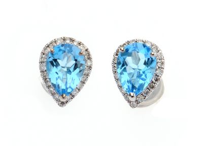 Paire de boucles d'oreilles
en or blanc 18k...