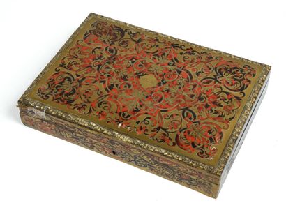 COFFRET with floral and monogram decoration...