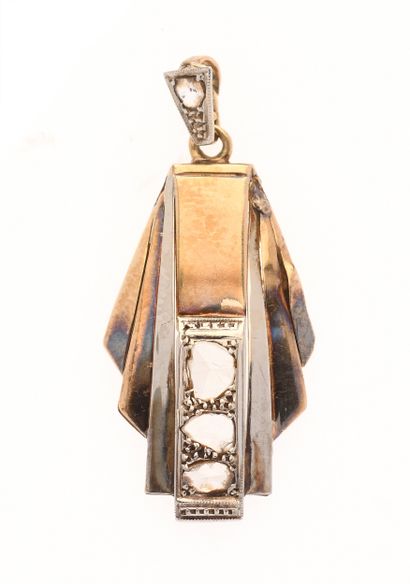 Pendentif Art Déco
de forme géométrique deux...
