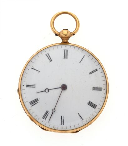 Soap box watch 
in 18K 750/°° yellow gold,...