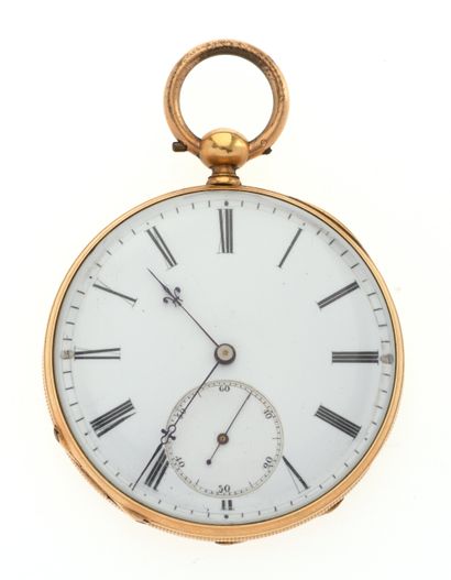 Pocket watch
in 18K 750/°° yellow gold, white...